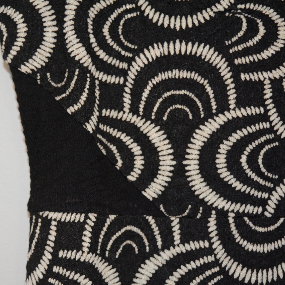 Free People Swirl Design Cocktail Mini Dress Sheer - Picture 6 of 8